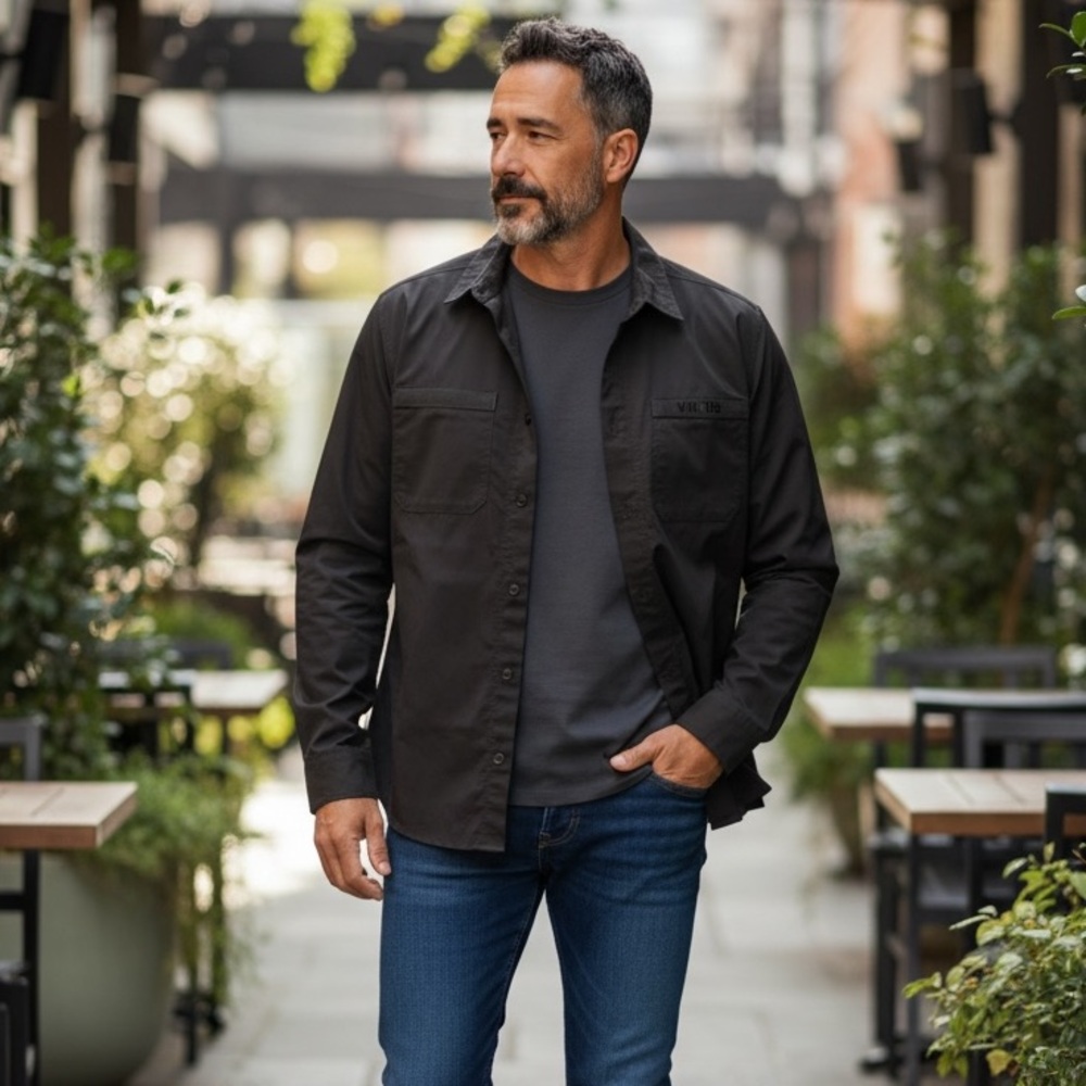 💚Viktos Sofari Black Men's Button-Up Tactical Shirt